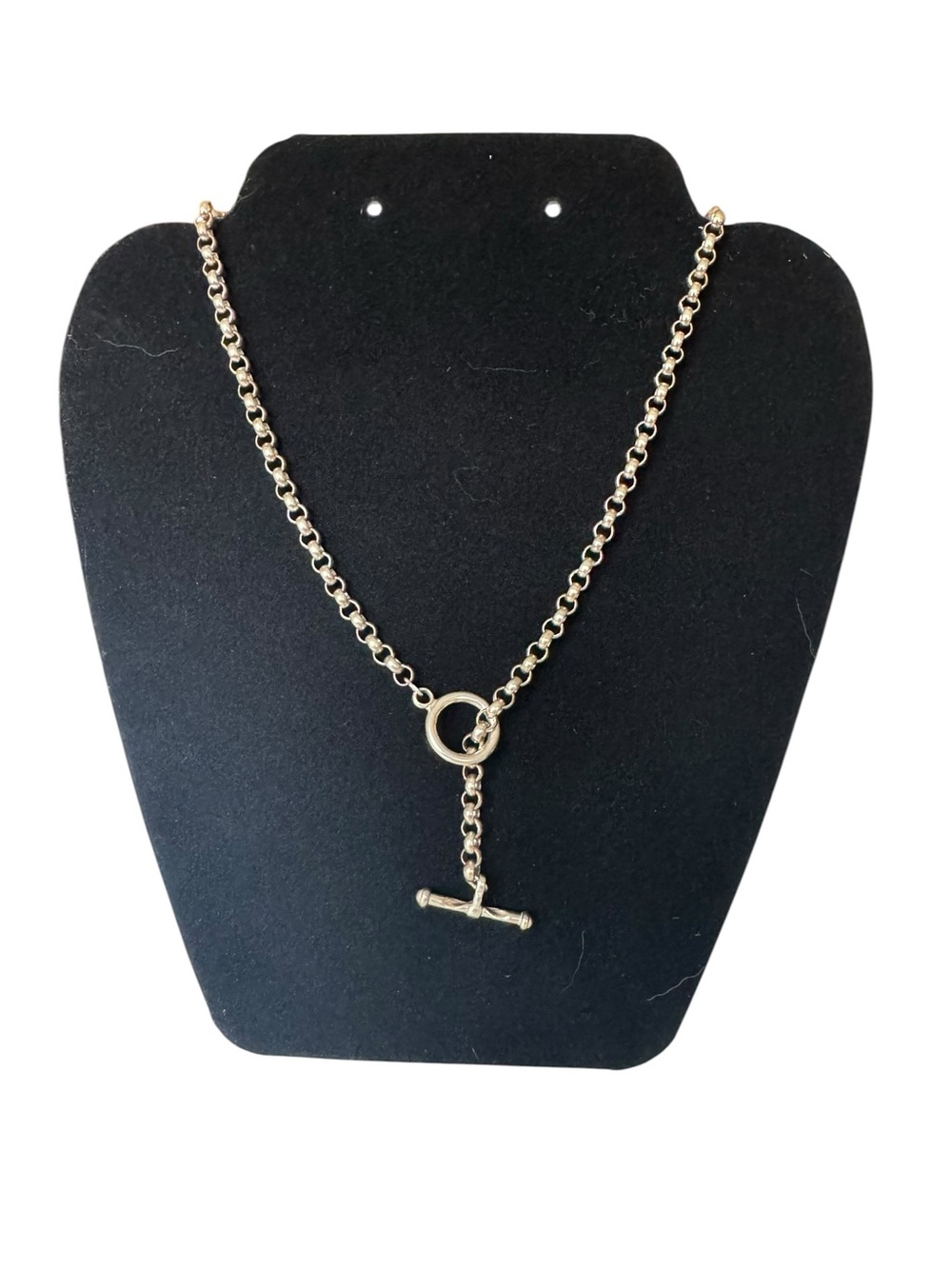 Sterling Silver Toggle Chain Necklace - Women Jewelry